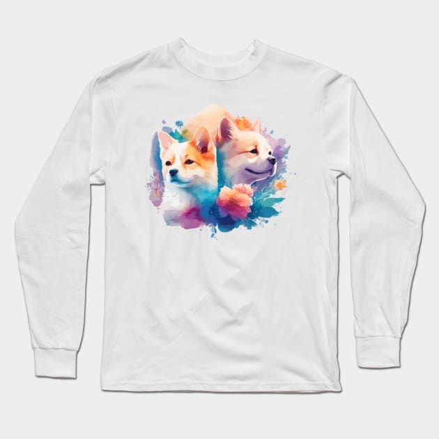 Adorable dog Long Sleeve T-Shirt by remixer2020